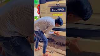 SCORPIO ME METAL GUARD 👎#shorts #shortvideo #viral #crazy #trending #car #trend #viralvideo