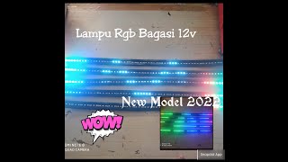 Riview Lampu Led Bagasi Model Baru Pakai Text || Tailamptext Elf Giga Hiace