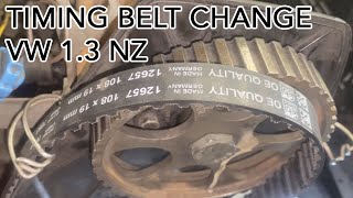 Step by Step - 1.3 NZ Engine - Changing the timing belt on a 1988 Golf 1300 Volkswagen Cambelt