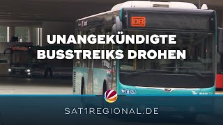 Ab Dienstag drohen unangekündigte Busstreiks in Schleswig-Holstein