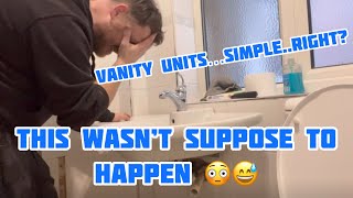 Vanity Unit..Simple enough Plumbing…What could go wrong? FIND OUT