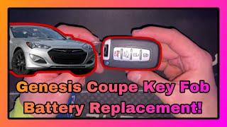 How to Replace Key Fob Battery in Genesis Coupe