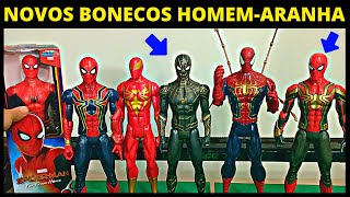 Spider-Man - Novos Bonecos do Homem Aranha - Iron Spider - Traje Preto e Dourado - Nova Coleção