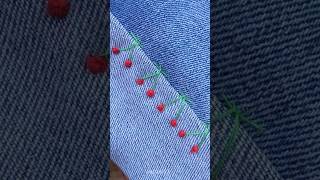 Lovely cherries on Jeans: Easy Tutorial #creativesewing #handsewing #embroiderytips