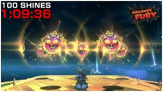 [Former WR] Bowser's Fury 100 Shines Speedrun in 1:09:36