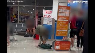 Flight Passenger DESTORYS Suitcase To Avoid Excess Baggage Charge || Dogtooth Media