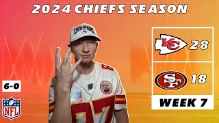 Week 7 | Chiefs Fan REACTS to 28-18 WIN vs. 49ers | 2024 NFL Season