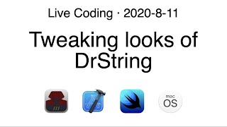 Tweaking looks of DrString | SwiftUI | Composable Architecture | Stream Archive