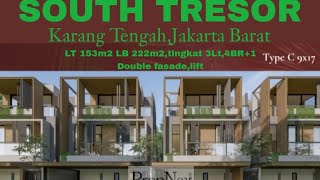 Wow hunian exclusive,South Tresor @ Metland Cyber Puri,Jakarta Barat uk 7x15m2 (3BR+1)-9x17m2(4BR+1)