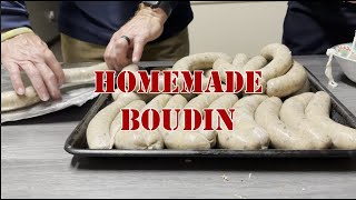 Homemade Boudin