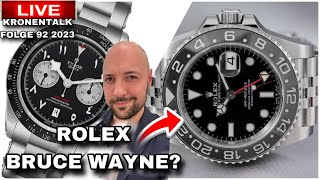 ROLEX GMT Master 2 BRUCE WAYNE LEAK! TUDOR Chrono Arabic Dial KRONENTALK