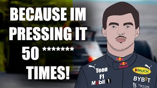 Max verstappen post race interview animated Spanish Gp