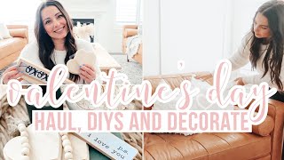 NEW! VALENTINES DAY DECOR HAUL AND DIYS | NEUTRAL VALENTINES DAY DECORATING IDEAS | DECORATE WITH ME