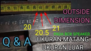 Contoh Ukuran Luar Box Ukuran Matang (Menjawab Pertanyaan Komen)