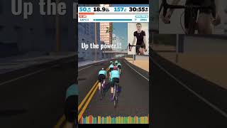 Zwift Sprint Fail!!! #zwift #zwiftracing #zwiftcycling #shorts #zwiftrace #caedmoncycling