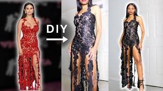 DIY Viral Lace Ruffle Dress (Selena Gomez Inspired) | Simple Sewing!