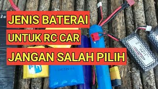 Jenis Baterai Untuk Rc Car / mobil Remote Control