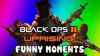 Black Ops 2 Uprising DLC Funny Moments - Drum Easter Egg, Ninja Trap Defuse, Ladder Glitch (Funtage)