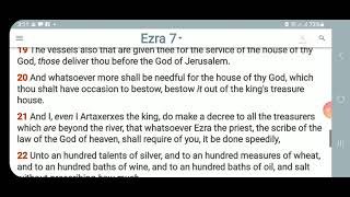 KJV-Daily Bible: p.m. Ezra 7:1-28