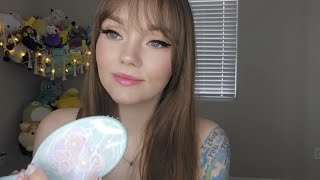 ASMR ✨️Hair Brushing, Tapping, Scratching, and Whispers✨️