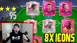 EA FC 24 (FIFA 24): WELTREKORD! 8x ICONS in 129 Rated Full ICON Fut Draft Challenge Ultimate Team