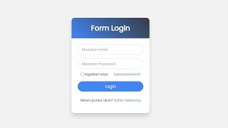 Membuat Halaman Login Sederhana dengan HTML dan CSS