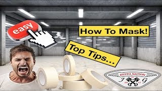 How To Mask Up Tricky Car Parts Before Painting !!Top Tips!!