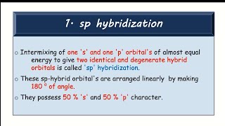 sp hybridization