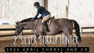 Winning Silver Stirrup 2' Hunter with First Impression (Vino) at Wills Park, Alpharetta, GA #horse