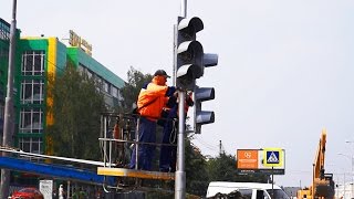 Ленина - Московская и Светофоры на перекрестке Верх-Исетский бульвар/Соединительная/Пестеревский