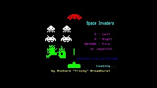 Space Invaders for the BBC Micro with voice over