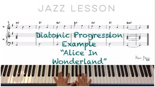 Jazz Piano Lesson/DiatonicProgressionexrcise12key/Freetranscription