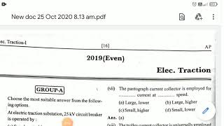 Questions bank electric traction mcq