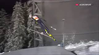 Karl Geiger springt 135m im 2. Durchgang / Klingenthal