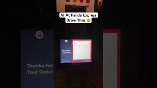 AI At Panda Express Drive Thru 🤯 #ai #pandaexpress