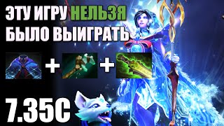 Вытащили проигранную игру в Dota 2. Crystal Maiden - 5 pos.