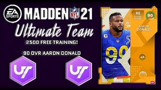 How To Get Free Training Points in MUT 21! 2500 TP ON FREE 90 OVR AARON DONALD!