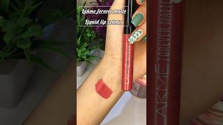 LAKME FOREVER MATTE LIQUID LIP COLOUR|| CORAL SENSE 💋🤩 #shorts #shortsfeed #youtubeshorts #viral