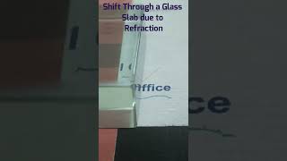 Shift Through a Glass Slab | Apparent depth | Refraction of Light | Physics #science#physics