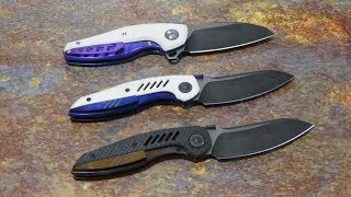 Custom Knife Factory CKF Aich and Ossom custom anodized by Jeff Perkins of JD Cutlery.