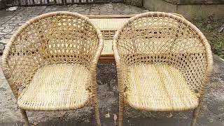 Steel Chair (Rattan Solihiya & Weaving) Matina GSIS Davao city #supportlokal