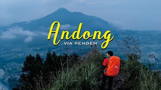 PERTAMA KALI NGECAMP DI GUNUNG ANDONG DI HARI WEEKDAYS | SEPI & DAPAT KABUT -  (Andong Via Pendem)