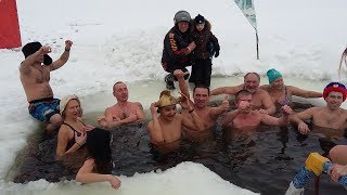 МАЛАХОВКА 02.02.2019 МОРЖИ СТОЛИЦЫ и ДЖЕНТЕЛЬМЕНЫ УДАЧИ с золотым шлемом в проруби