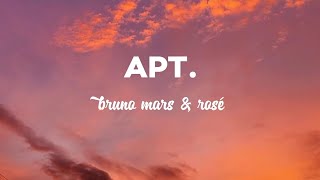 APT by bruno mars & rosé (lyrics) #video #lyrics