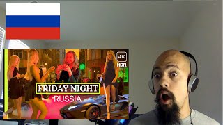 First Time Reacting to Nightlife Moscow: Beautiful Girls Cars Vibes Friday Night in Russia