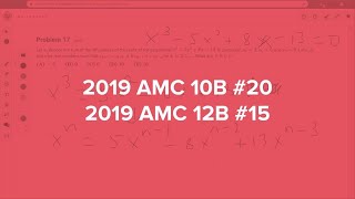 2019 AMC 10B #20 / AMC 12B #15