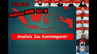 Kel. III - Pembelajaran Agenda 1 - Analisis Isu Kontemporer & Kesiapsiagaan Bela Negara