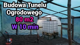 Budowa Tunelu Ogrodowego 80 m2 w 10 min