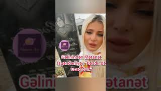 Metanet isgenderliye ayib olsun. usagi gelinin elinden almaq isteyir. çaresiz ana