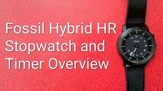 Fossil Hybrid HR Stopwatch and Timer